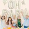 OH BABY Balloon,40 Inch Cream White Oh Baby Foil Letter Balloons,Large Baby Shower Balloon Banners for Gender Reveal Party Decoration Baby Birthdays Party Decoration